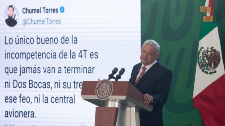 AMLO se mofa de Jorge Berry y Chumel Torres por decir que AIFA no se terminaría: les gana su pasión