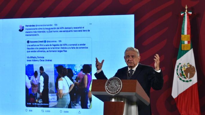 “Clasistas y racistas” las críticas por la mujer que vendió Tlayudas en inauguración del AIFA: AMLO