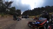 Así asaltaron a motociclistas en La Marquesa; la FGJEM investiga (Video)