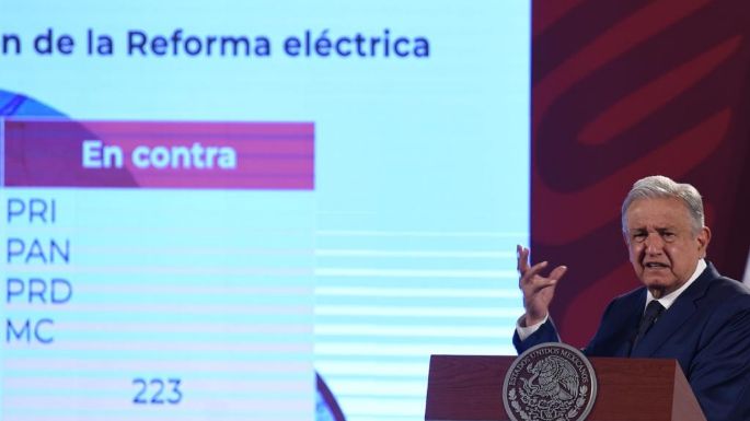 Vendepatrias, fue vergonzoso ver al PRI como palero del PAN": AMLO tras rechazo a reforma eléctrica