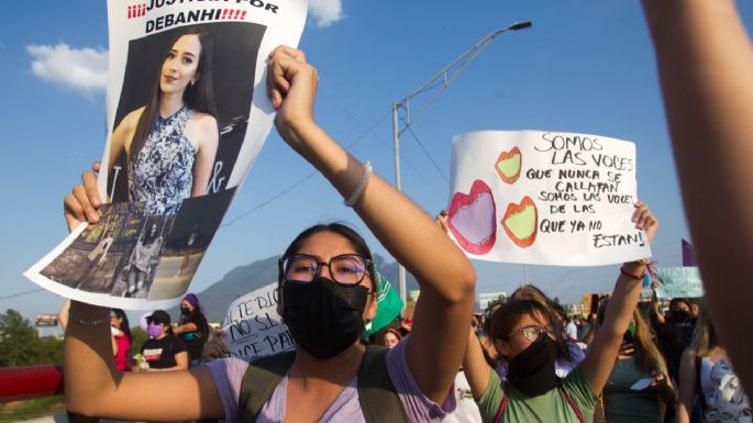 Marchan en Monterrey y San Nicolás por Debanhi y Yolanda