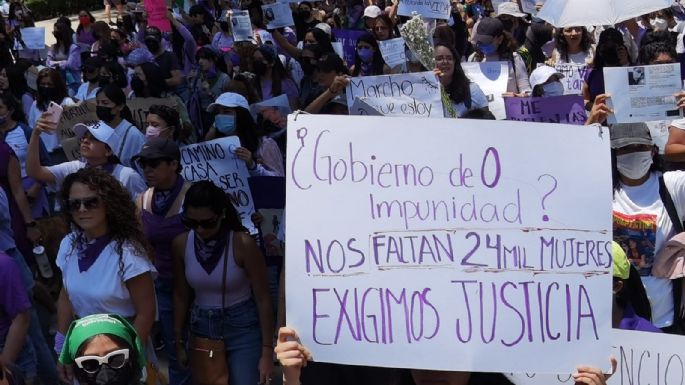 Mujeres protestan en CDMX por muerte de Debanhi Escobar