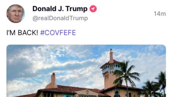 "¡Volví! #COVFEFE": así fue el regreso de Donald Trump a las redes sociales