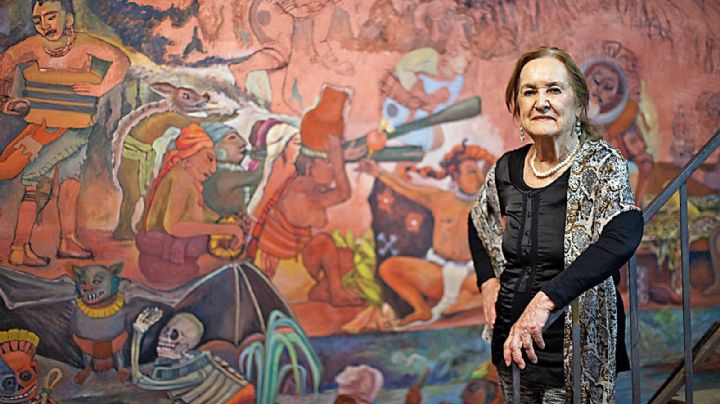 Rina Lazo: Primer mural de una mujer en Bellas Artes