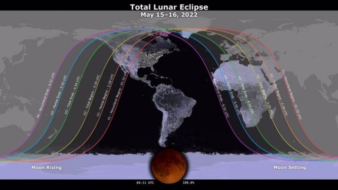 Todo lo que se debe saber sobre el eclipse lunar del 15-16 de mayo