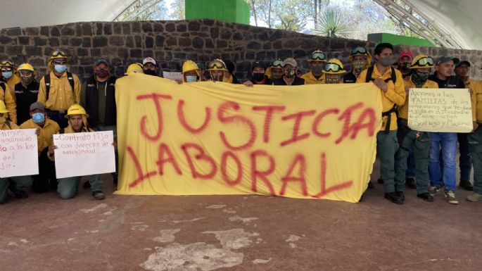 Chamusquines de Probosque marcharon para exigir mejores prestaciones y demandaron “justicia laboral”