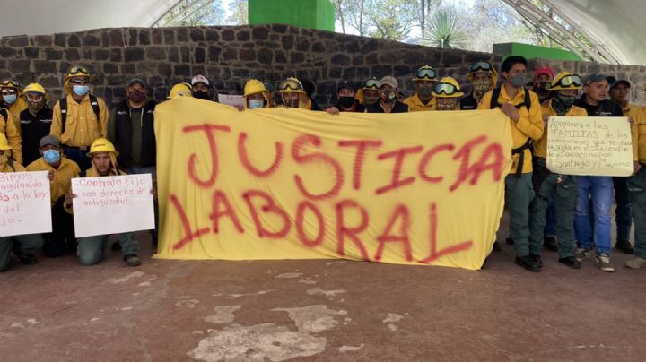 Chamusquines de Probosque marcharon para exigir mejores prestaciones y demandaron “justicia laboral”
