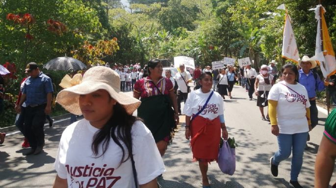 Marchan en Chiapas para exigir el fin de una oleada de crímenes