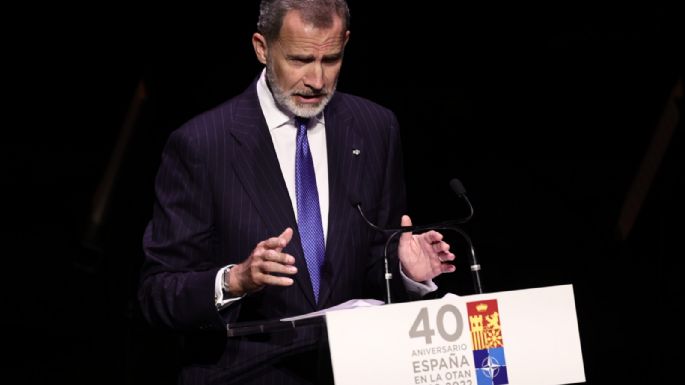 El Rey Felipe VI pide a la OTAN trabajar “sin fisuras” con la UE ante la “inaceptable agresión rusa”