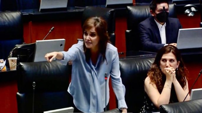 Lilly Téllez llama "cobarde changoleón" a Gerardo Fernández Noroña en la sesión de la Permanente