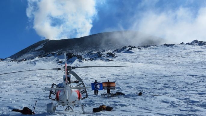 El CO2 hace posible un lago de magma en la Antártida