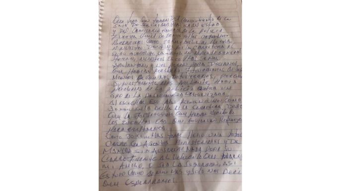 “¿Ustedes creen que iba huyendo?” Así relató "El Bronco", en una carta, cómo fue detenido