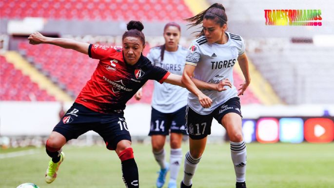 Atlas Femenil cayó 0-7 ante Tigres en el partido de ida de cuartos de final