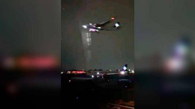 Se registra incidente aéreo en el AICM; autorizan aterrizaje de avión en pista ocupada (Video)