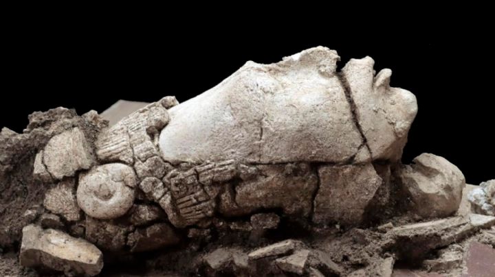 Descubren en Palenque la efigie de una deidad de mil 300 años de antigüedad