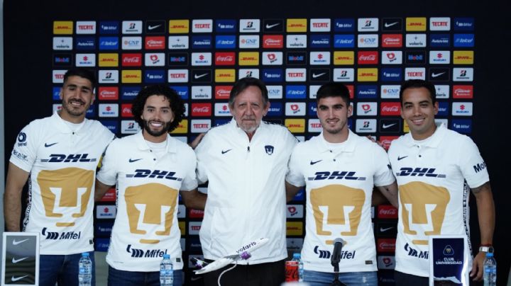 Pumas presentó a sus refuerzos de cara al nuevo torneo