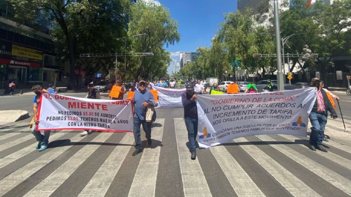 Transportistas de la CDMX advierten: si no hay aumento en tarifas, habrá más bloqueos