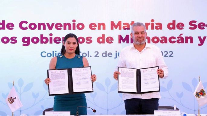 Colima y Michoacán firman acuerdo para impulsar acciones de seguridad