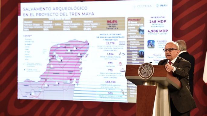 Anuncian 5 mil 254 millones de pesos para dos programas arqueológicos en la ruta del Tren Maya