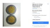 Venden monedas conmemorativas de 5 pesos… ¡en un millón!