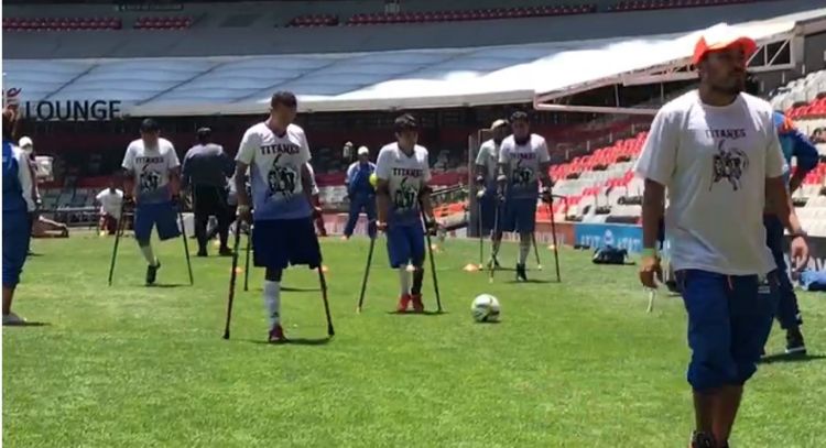Jornada histórica de futbol adaptado se vivió en el Estadio Azteca (Videos)