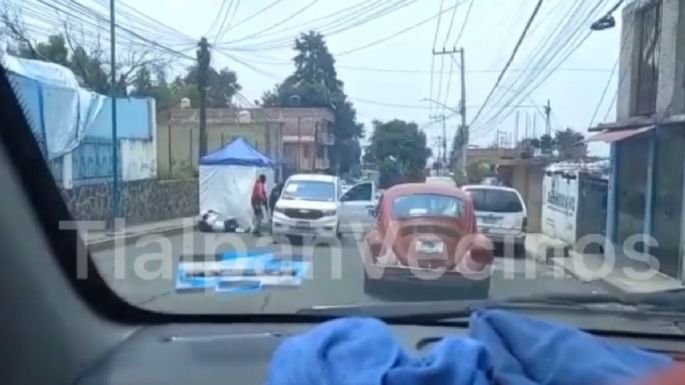 Sujetos armados secuestran a una persona y disparan al aire en Tlalpan (Video)