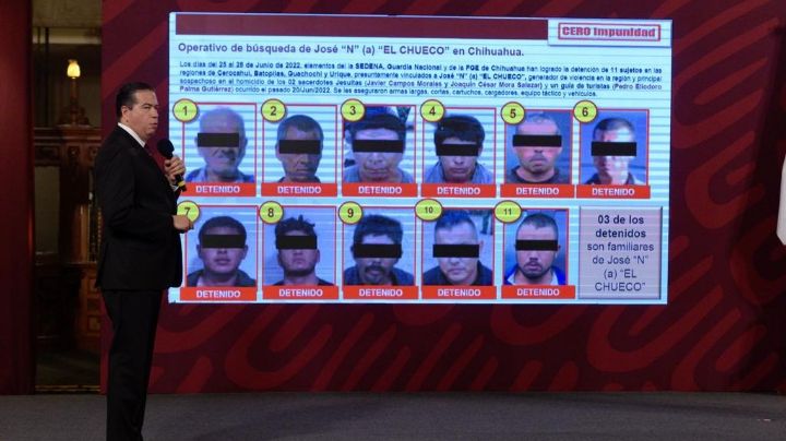 Detenidos, 11 presuntos integrantes del grupo delictivo de “El Chueco”