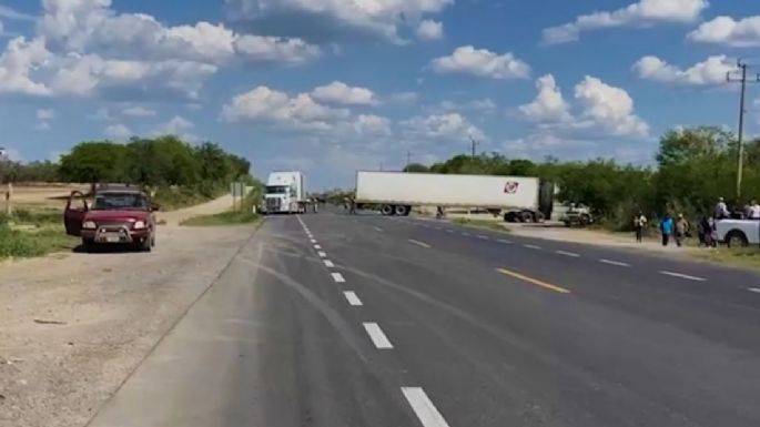 Bloqueo y balacera en la carretera Monterrey-Victoria por conflicto con columna Pedro J. Méndez