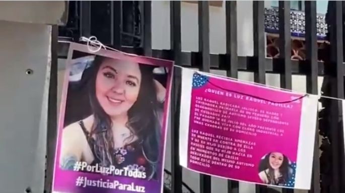 Colectivas “#YoCuidoMéxico” y feministas exigen justicia por el feminicidio de Luz Raquel