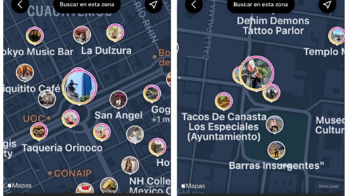 Instagram actualiza su mapa para buscar restaurantes, comercios y sitios de interés