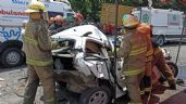 Tráiler sin frenos embiste vehículos en la carretera a Chapala; hay un muerto y 7 heridos (Video)