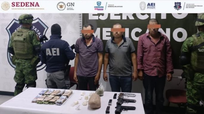 Primo hermano de “El Chueco” fue detenido junto a otros dos hombres en Chihuahua