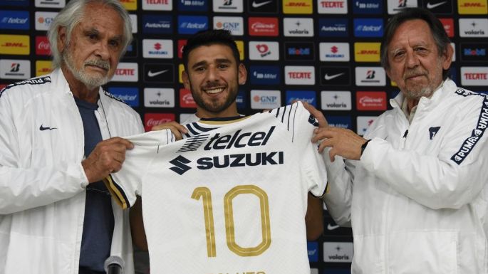 Eduardo "Toto" Salvio fue presentado de manera oficial con Pumas