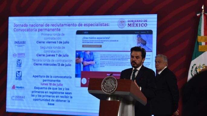 Gobierno contrató a 2 mil 253 médicos especialistas; el reclutamiento será permanente: Zoé Robledo