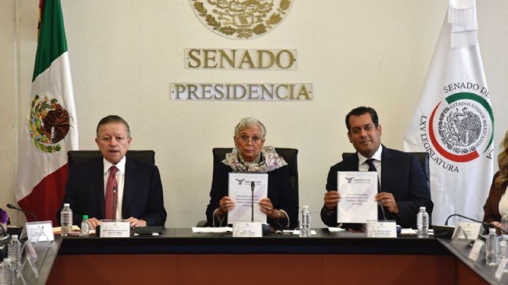 El ministro Arturo Zaldívar entrega al Congreso un proyecto para crear la ley sobre feminicidio