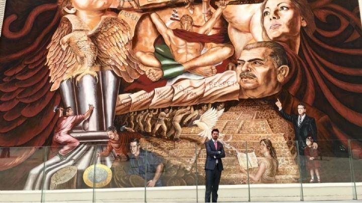 El mexicano Federico Kampf realiza un gran mural holográfico en Dubái
