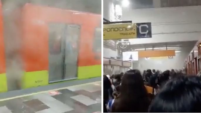 Usuarios del Metro reportan humo dentro de la estación Tacuba. Esto explicó el STC