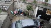 Captan caída de un hombre en socavón que se formó en su casa en Valle de Chalco (Video)