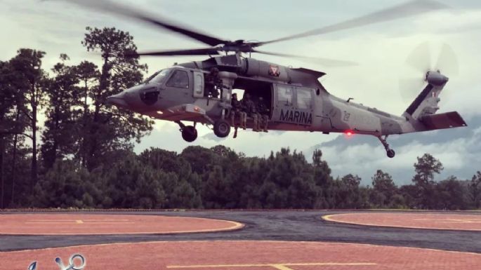 El helicóptero se usó para llevar a marinos a la ceremonia de playoffs de la LMB, justifica la Semar