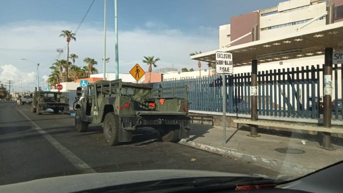 Operativo policiaco-militar resguarda Hospital General de Mexicali