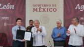 AMLO y Samuel García firman convenio para obras del acueducto El Cuchillo: "usted trae lluvia"