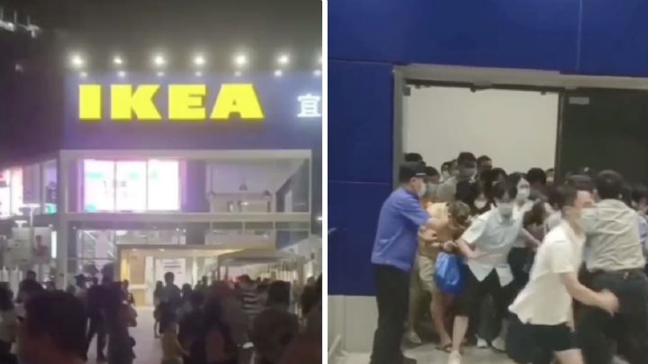 Clientes de Ikea huyen de tienda en Shanghái: iban a ser confinados por un caso de covid-19 (Video)