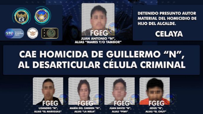 Detienen al presunto homicida de Guillermo Mendoza, hijo del alcalde de Celaya