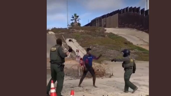 Se hace viral el video de la pelea entre agentes de la Patrulla Fronteriza y un supuesto "coyote"