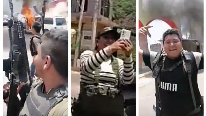 Sicarios se graban tras la balacera que dejó 8 muertos en Tuzantla, Michoacán (Video)