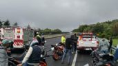 Carambola en la México-Cuernavaca deja varios motociclistas heridos: "No entienden" (Video)