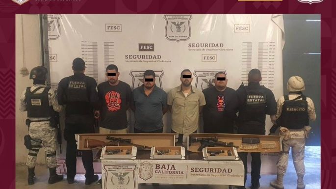 “Cabo 40”, uno de los generadores de violencia de BC, y tres hombres más fueron detenidos en Tecate