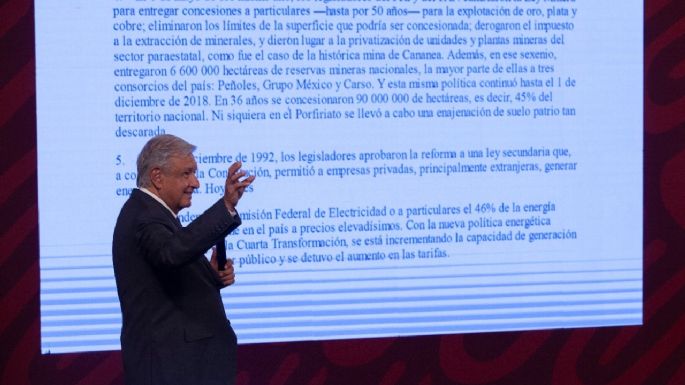 AMLO enlista reformas del "periodo neoliberal" que se hicieron para legalizar "injusticias y robos"