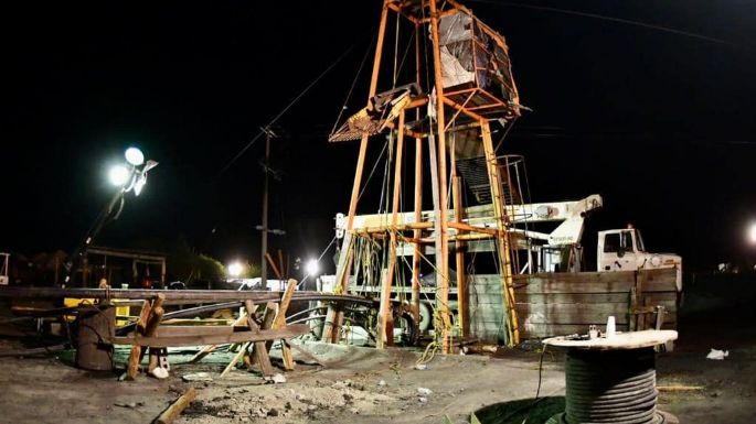 Material sólido en pozos impide el rescate de los 10 mineros en Sabinas, Coahuila