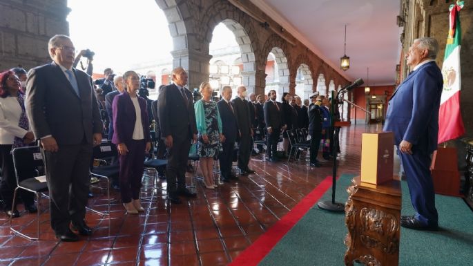 En primera fila, las “corcholatas” de AMLO escucharon el Cuarto Informe de Gobierno